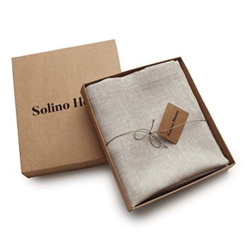 Elegant 100% Pure Linen Sheer Curtain Panel 96 Inches Long