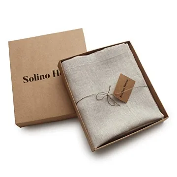 Elegant 100% Pure Linen Sheer Curtain Panel 96 Inches Long