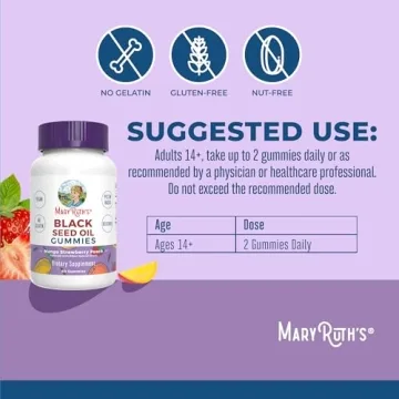 MaryRuth Organics Black Seed Oil Gummies for Wellness