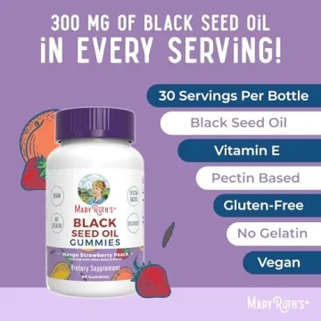 MaryRuth Organics Black Seed Oil Gummies for Wellness