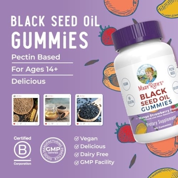 MaryRuth Organics Black Seed Oil Gummies for Wellness