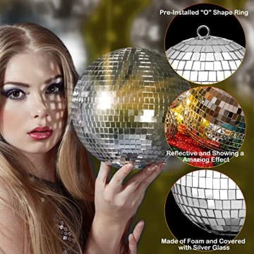 100 Pcs Mirror Disco Balls for Parties and Decorations