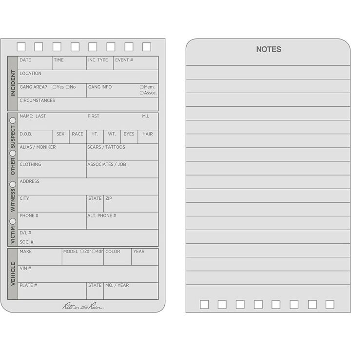 Rite in the Rain Interview Notebook - 6 Pack