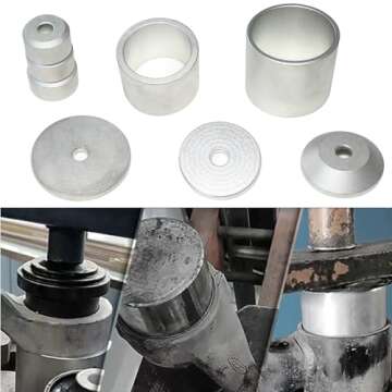 DPTOOL Bushing Press Kit Rear Axle Arm Suspension Bushing Removal Install Tool Kit Compatible with Audi Volkswagen Bushing Puller Tool