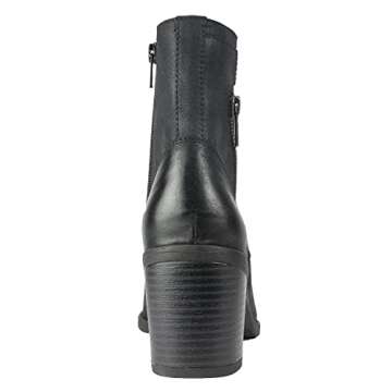 WHITE MOUNTAIN Shoes Dorian Women's Lace-up Boot, Black/Fabric, 8.5 M