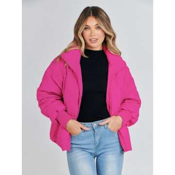 Trendy MEROKEETY Women's Puffer Jacket for Winter Wear