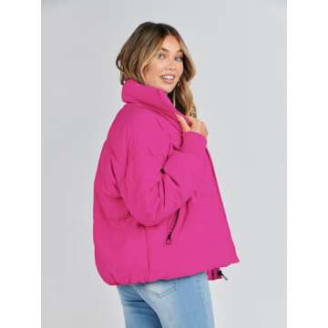 Trendy MEROKEETY Women's Puffer Jacket for Winter Wear