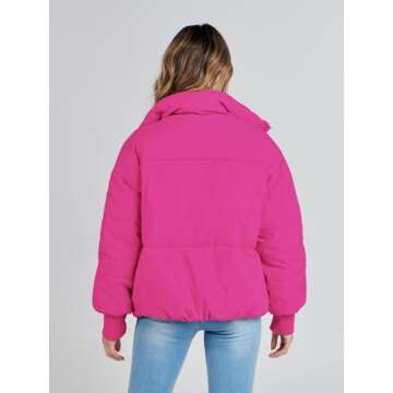 Trendy MEROKEETY Women's Puffer Jacket for Winter Wear
