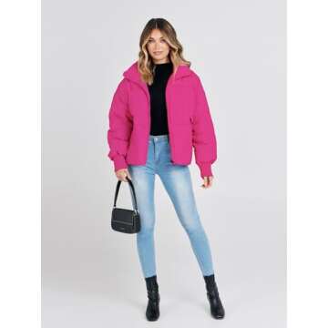 Trendy MEROKEETY Women's Puffer Jacket for Winter Wear