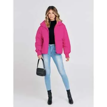 Trendy MEROKEETY Women's Puffer Jacket for Winter Wear
