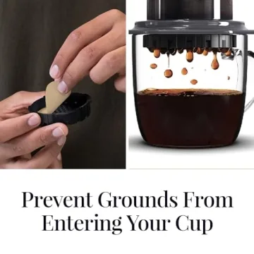 AeroPress Natural Paper Microfilters, AeroPress Coffee Filters, Unbleached Round Paper Filters for Coffee Makers, Must-Have Coffee Accessories, Standard, 1 Pack, 200 Count