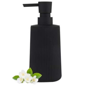 DAHACIS Black Soap Dispenser - Modern Stylish Kitchen and Bathroom