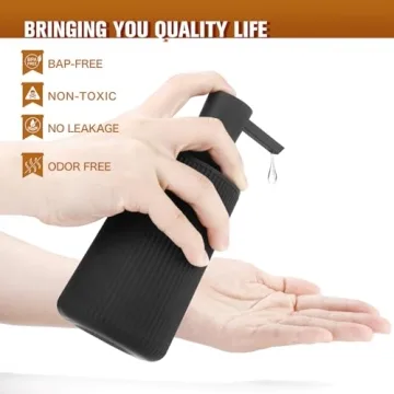 DAHACIS Black Soap Dispenser - Modern Stylish Kitchen and Bathroom