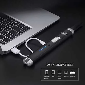 Hocety Rechargeable Butane Torch Lighter for Candles