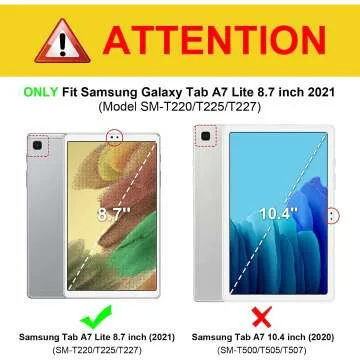 Fintie Samsung Galaxy Tab A7 Lite Case - Marble