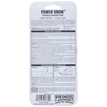Primos Power Crow Call - Loudest Turkey Locator for Hunters