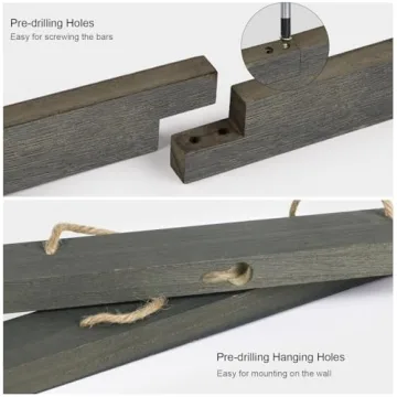 Love-KANKEI Stylish Photo Frame with 30 Clips for Wall Decor