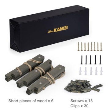 Love-KANKEI Stylish Photo Frame with 30 Clips for Wall Decor