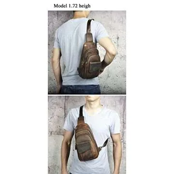Le'aokuu Men's Leather Sling Bag for Outdoor Adventures