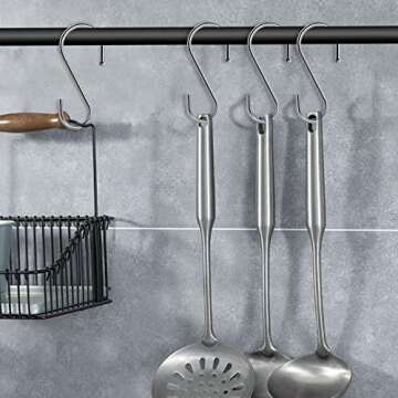 ESFUN 24 Pack S Hooks for Heavy Duty Hanging Solutions