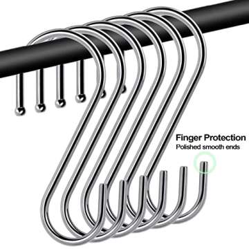 ESFUN 24 Pack S Hooks for Heavy Duty Hanging Solutions