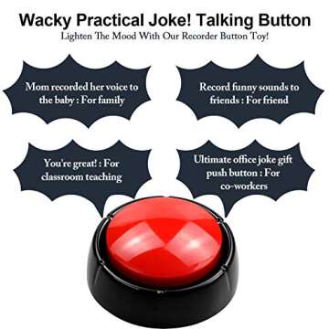 Recordable Talking Button for Pets and Kids | 30 Seconds