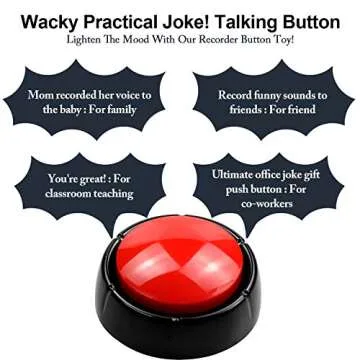 Recordable Talking Button for Pets and Kids | 30 Seconds