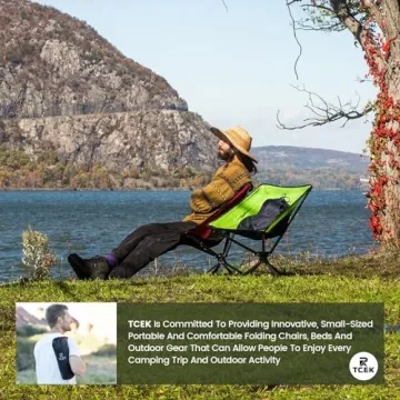 TCEK Compact Swivel Chair for Outdoor Adventures