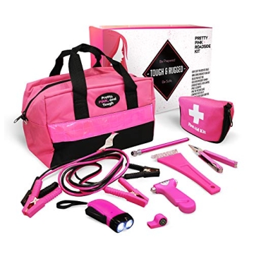 Pretty Pink Emergency Roadside Kit for Women and Teens