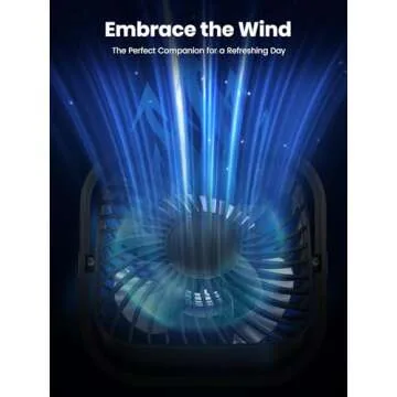 TOPK USB Desk Fan 2Pack Mini Personal Fan Portable, Strong Airflow & Quiet Operation, USB Powered, Three-Speed Wind Small USB Fan for Desk, 360° Rotatable Head for Home Office Table and Desktop Black