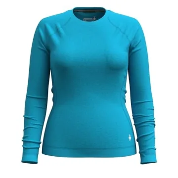 Smartwool Women's Thermal Merino Base Layer Crew - Deep Pool Blue