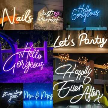 CFCHNWS Custom Neon Sign for Wall Decor,Personalized Neon Sign Customizable for Business Sign,Led Si...
