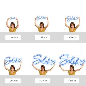 CFCHNWS Custom Neon Sign for Wall Decor,Personalized Neon Sign Customizable for Business Sign,Led Sign Custom Neon Lights Customize Large Name Signs for Bar Nail Shop