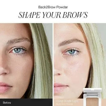 RMS Beauty Back2Brow Powder, Eyebrow Powder in Taupe Light Brown & Blonde Eyebrow Color, Auburn & Brown Brow Powder, Brown & Black Eyebrow Makeup, Eyebrow Palette, Eyebrow Filler
