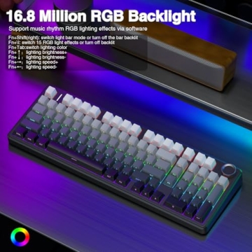 Aula F99 Pro Wireless Mechanical Keyboard with Knob