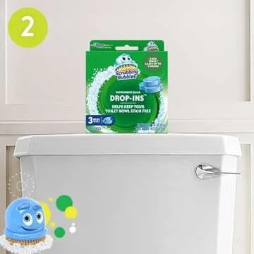 Scrubbing Bubbles Toilet Bowl Tablets, Continuous Clean Toilet Drop In Discs, Each Tablet Provides 4 Weeks of Protection Against Stains and Build Up, 3 Count (Pack of 6)