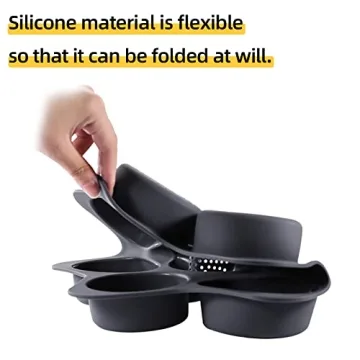 atrccs Silicone Hamburger Bun Mold Easy Release Baking Tool