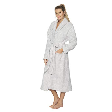 Cozy Up with Barefoot Dreams Heathered Adult Robe in Ocean