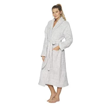Cozy Up with Barefoot Dreams Heathered Adult Robe in Ocean