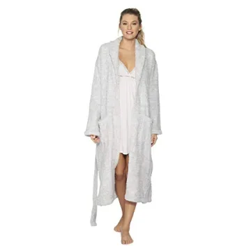 Cozy Up with Barefoot Dreams Heathered Adult Robe in Ocean