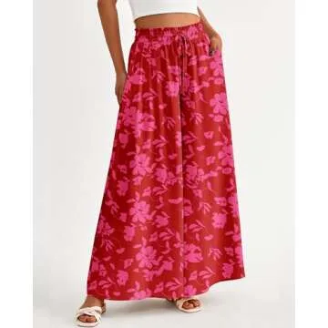 BTFBM Women's Casual High Waist Wide Leg Pants - Stylish Comfort