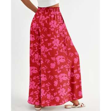 BTFBM Women's Casual High Waist Wide Leg Pants - Stylish Comfort