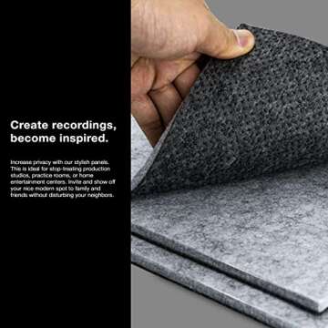 Sonic Acoustics Non Slip Soundproof Rug Pad - 12x12 Inches