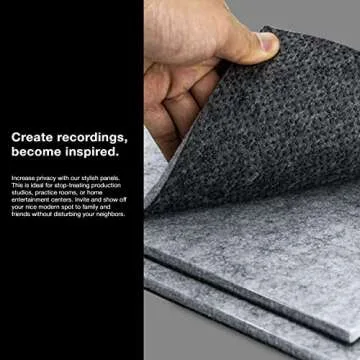 Sonic Acoustics Non Slip Soundproof Rug Pad - 12x12 Inches