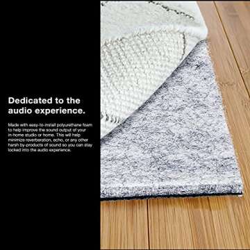 Sonic Acoustics Non Slip Soundproof Rug Pad - 12x12 Inches