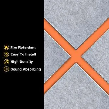 Sonic Acoustics Non Slip Soundproof Rug Pad - 12x12 Inches