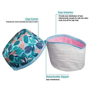 VICARKO Hair Steamer Cap for Deep Conditioning Spa Care