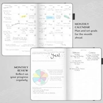Legend Planner – Weekly & Monthly Life Planner to Hit Your Goals & Live Happier. Organizer Notebook & Productivity Journal. A5 (Black)
