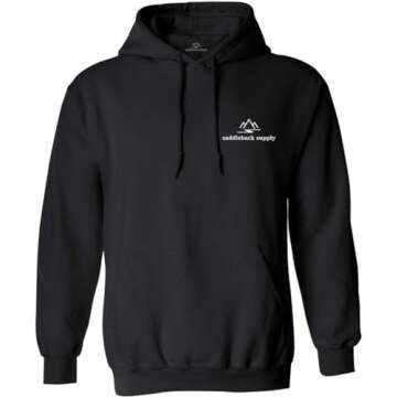 Saddleback Supply Men's Western Logo Pullover Hoodies in S-4XL