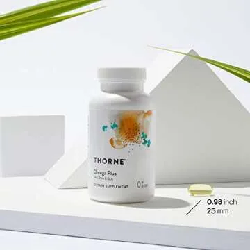 THORNE Omega Plus - an Essential Fatty Acid Supplement with Omega-3 and Omega-6 - EPA, DHA, and GLA - 90 Gelcaps